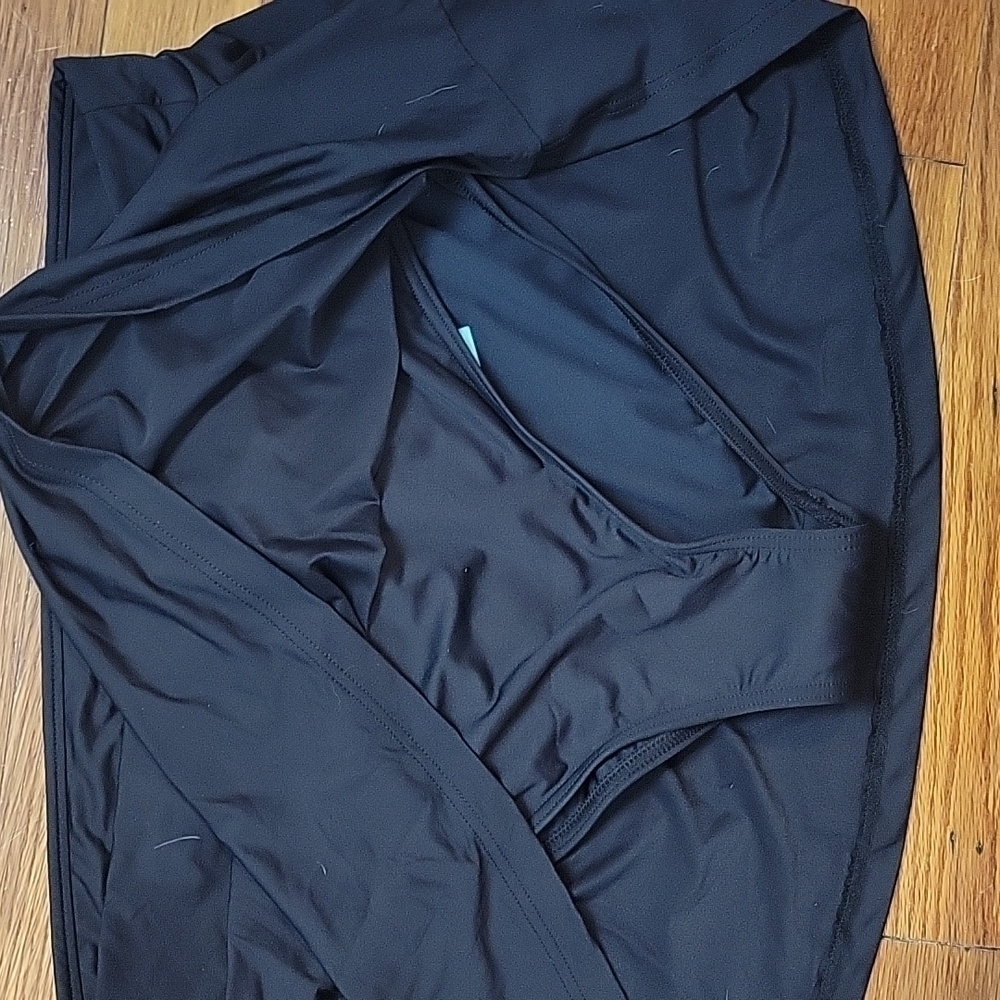 Sea Level-NWT- Skirted Bikini Bottoms Black US 8 - Picture 6 of 7